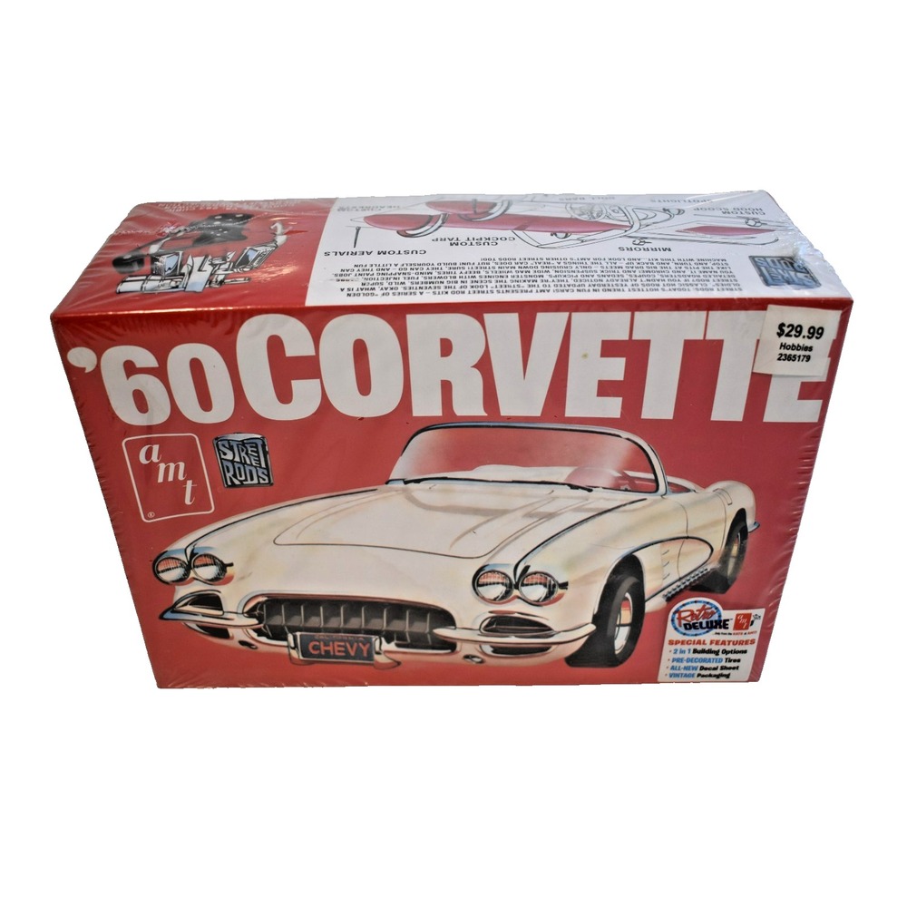 AMT Street Rods 1960 '60 Chevrolet Corvette 1:25 Scale Model Kit AMT1374/12